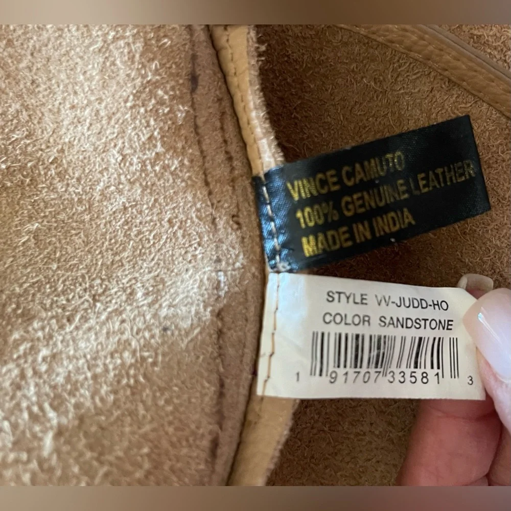Vince Camuto Tan Women’s Leather Hobo Sling Bag